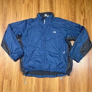 The North Face Men's Blue Full Zip Jacket
XL Fleece Lined Outdoor Windbreaker